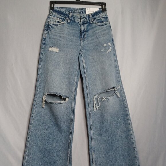 Arizona Jean Company Denim - Arizona Jeans Juniors 3(Small) Baggy Through Hip/Thigh Low Rise Wide Leg Skater